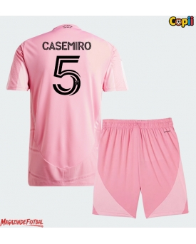 Inter Miami Casemiro #5 Echipament de Fotbal Replică 2026-27 Copii Acasa (+ Șorturi)